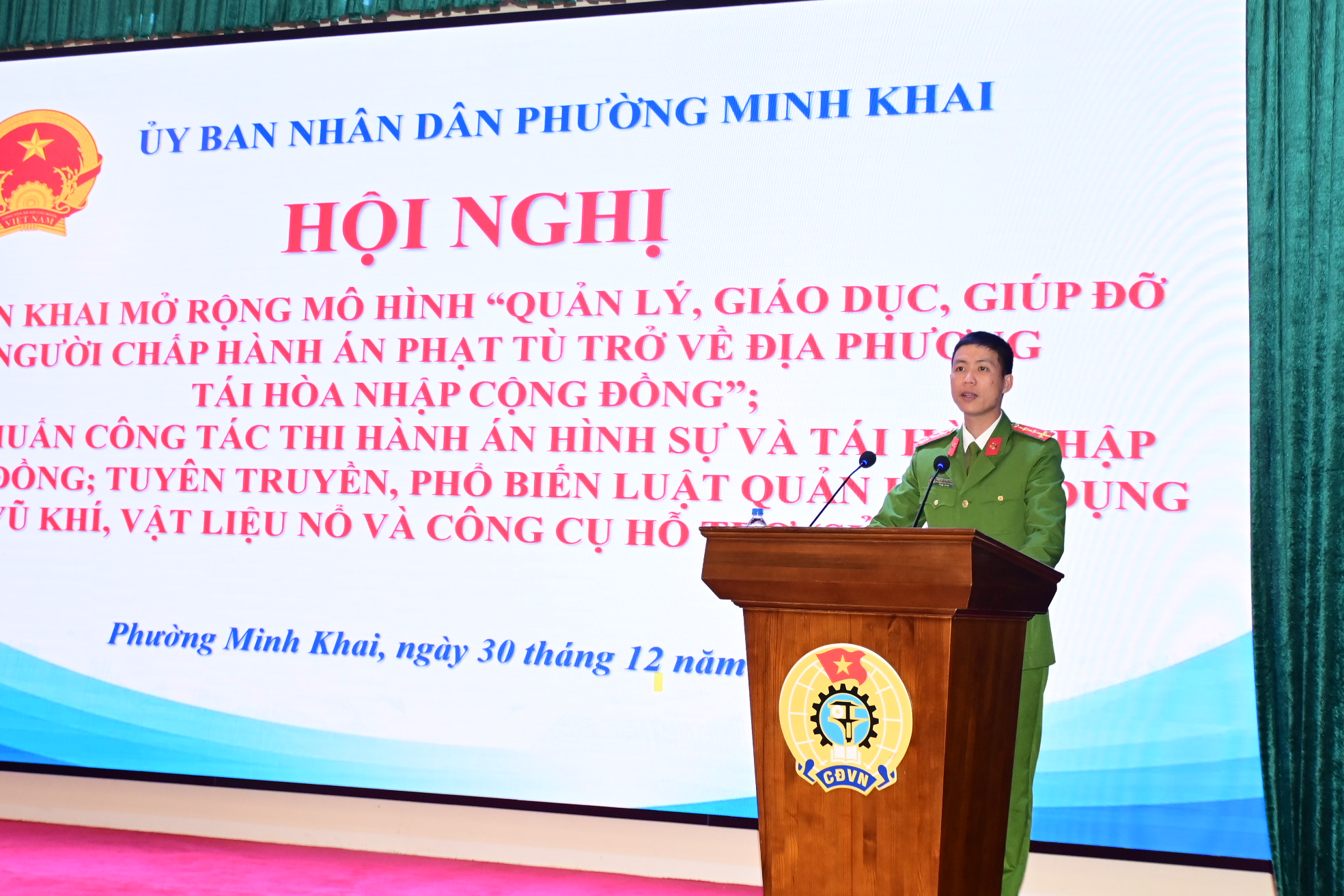 Phường Minh Khai triển khai mở rộng mô hình “Quản lý, giáo dục, giúp đỡ người chấp hành xong án phạt tù trở về địa phương tái hoà nhập cộng đồng